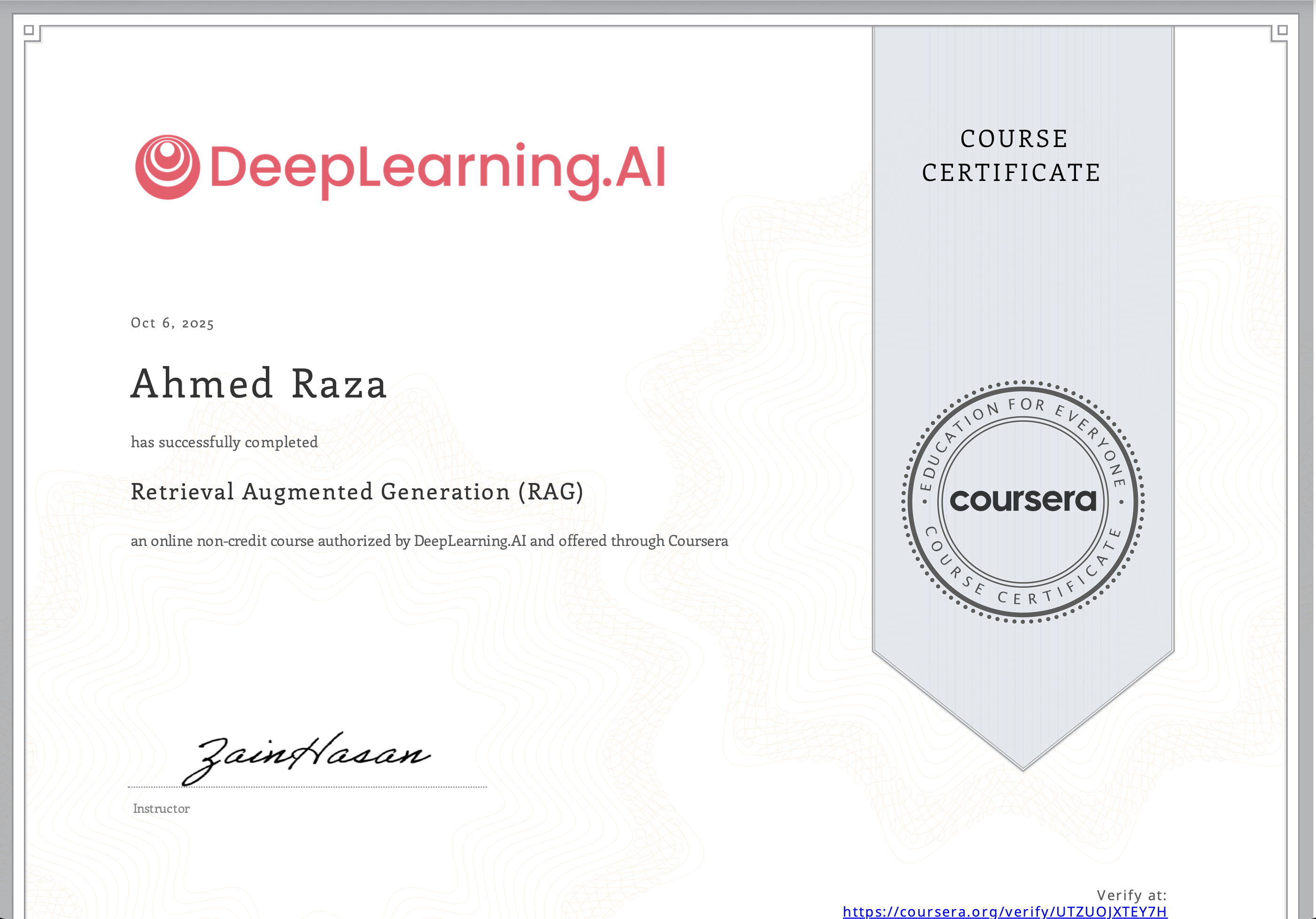 Retrieval Augmented Generation (RAG)